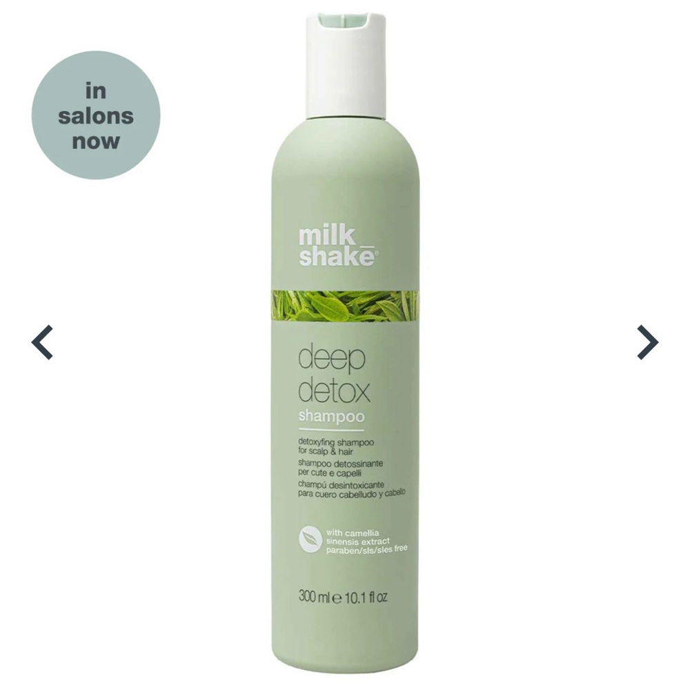 Milk shake deep detox shampoo remove copper & lead restore shine preserve color